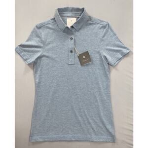 Linksoul Women's Drytech Cotton Blend Polo Golf Shirt in Heather Cove. Women's S